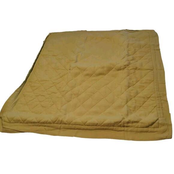 Pottery Barn Belgian Flax Linen Diamond Quilted Sham Euro Flax NEW Light Blue - Picture 2 of 3